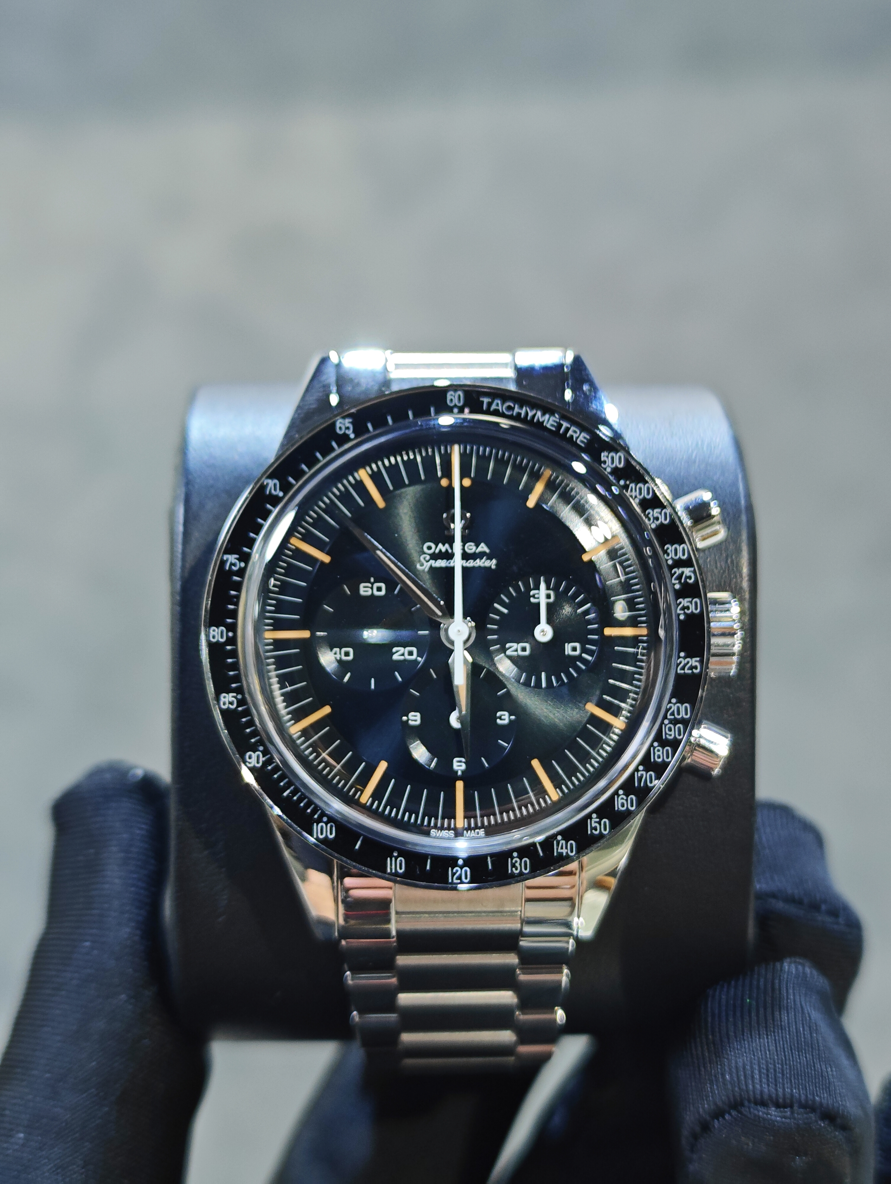 BRAND NEW OMEGA SPEEDMASTER ANVVIVERSARY 310.30.40.50.06.001 31030405006001 BLUE DIAL CHRONOMETER STEEL 39MM FOIS