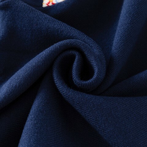 可愛小鹿聖誕針織衣-藍色材質