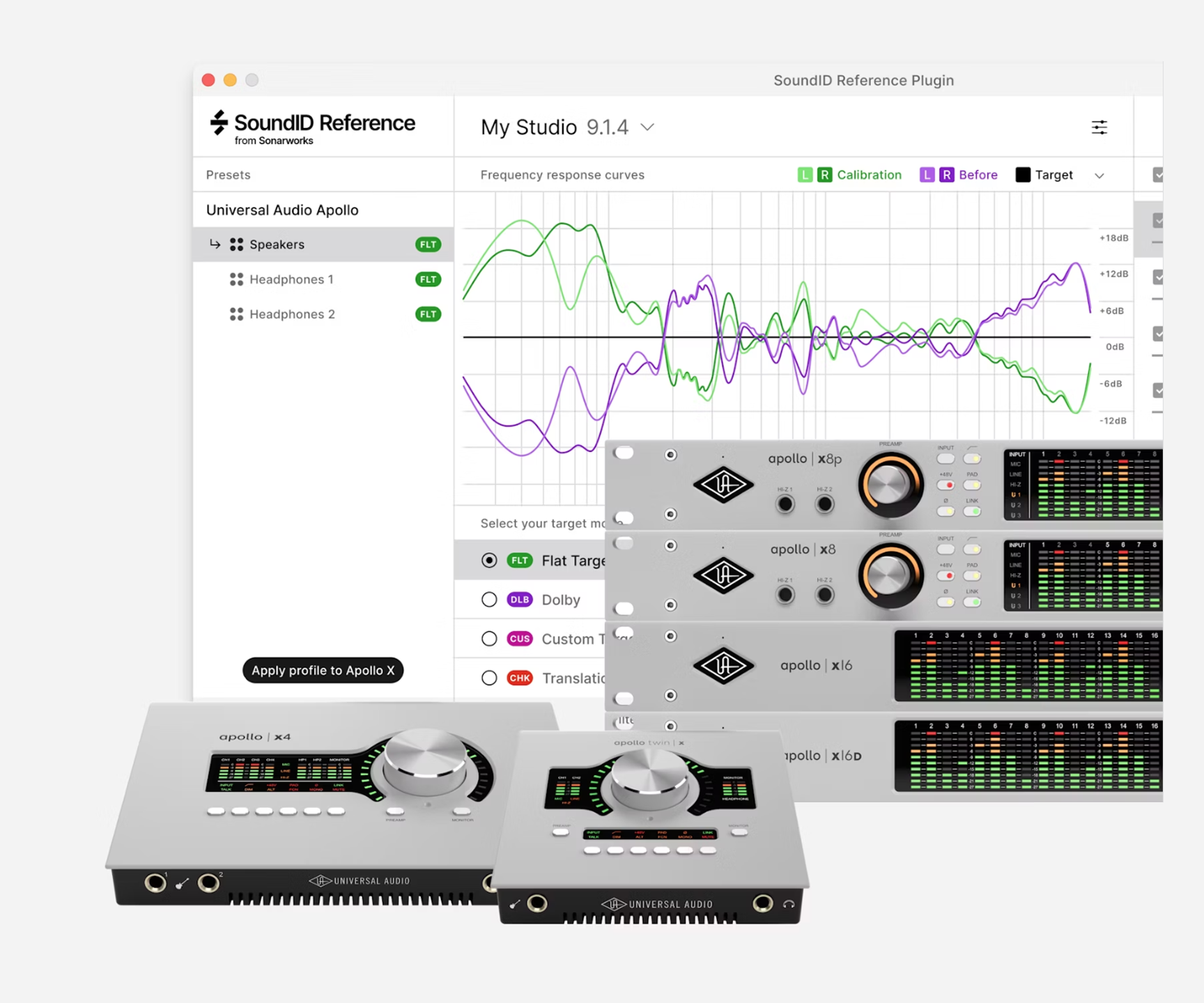 Sonarworks SoundID Monitor Correction Add-on for Apollo X DSP 校正擴充包