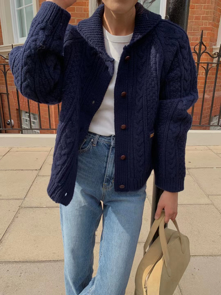 ᴷᴼᴿᴱᴬ 🇰🇷Overtake精緻時尚針織開衫外套