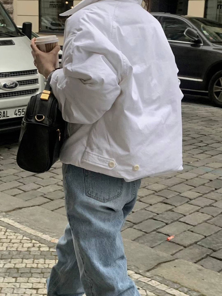 ᴷᴼᴿᴱᴬ 🇰🇷Object簡約翻領羽絨衣