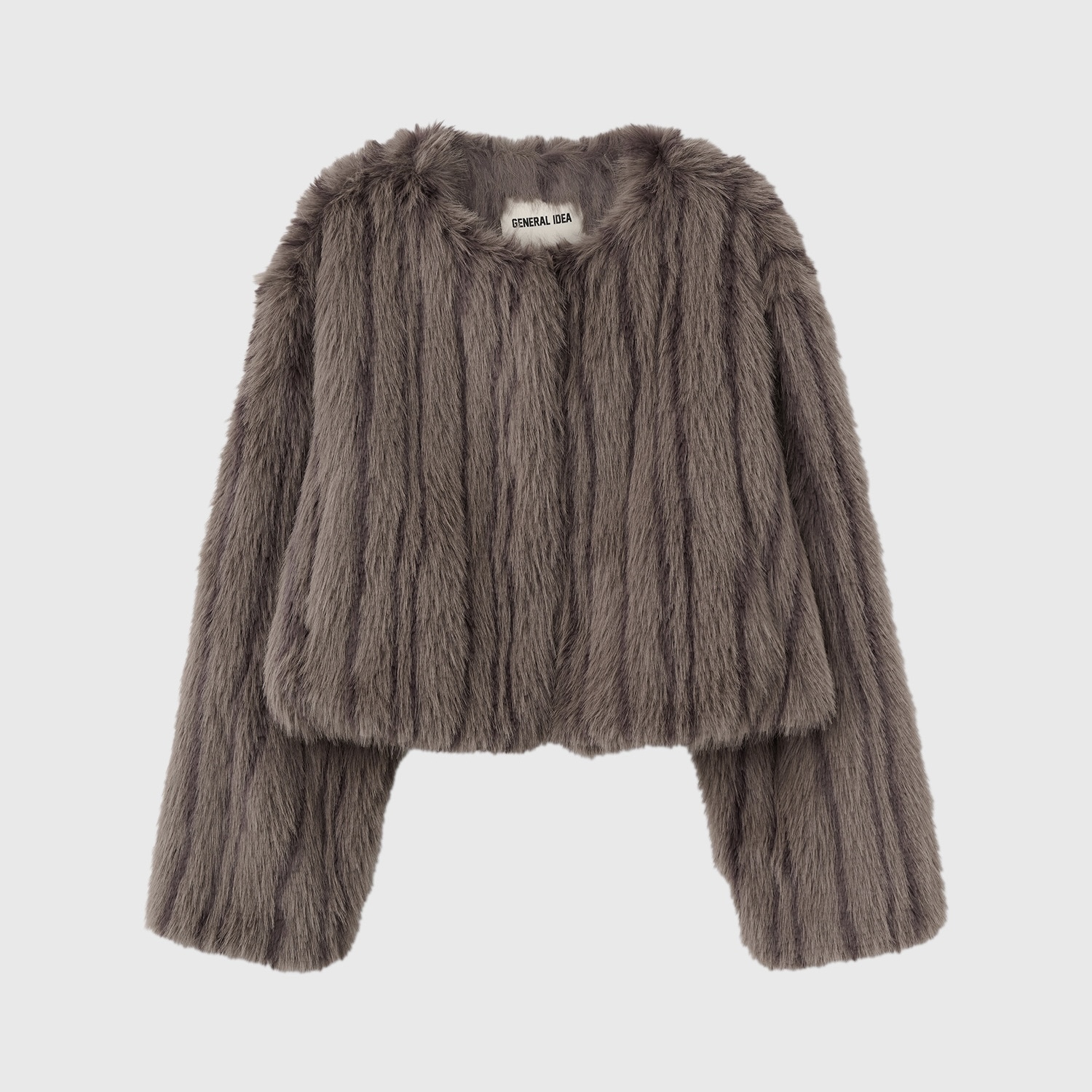 [GENERAL IDEA] NO-COLLAR FUR JACKET