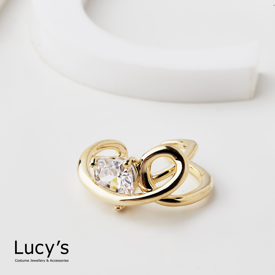 愛心繚繞 耳骨夾 (二色) (121293/121294)