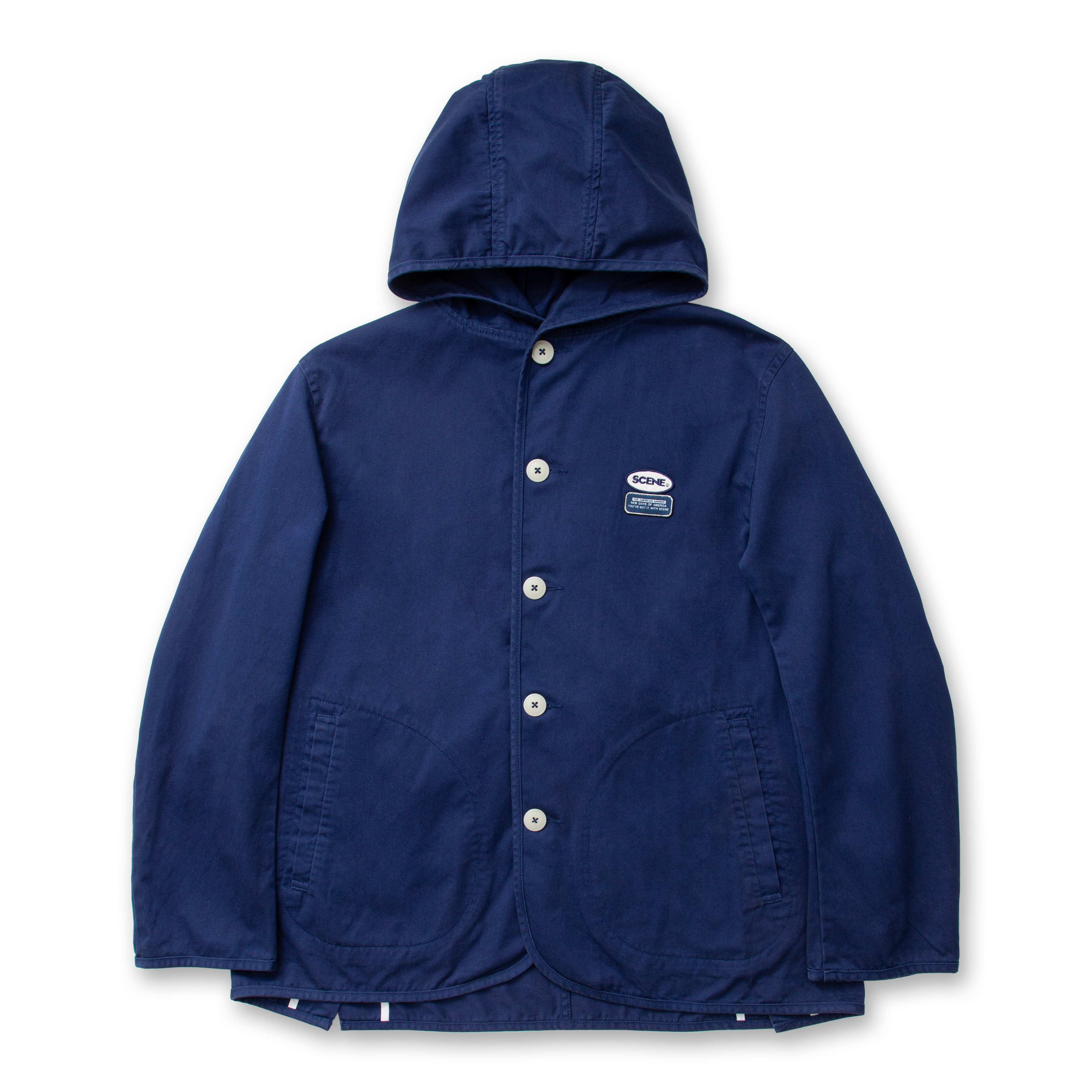 Washed Hoodie Jacket // Navy