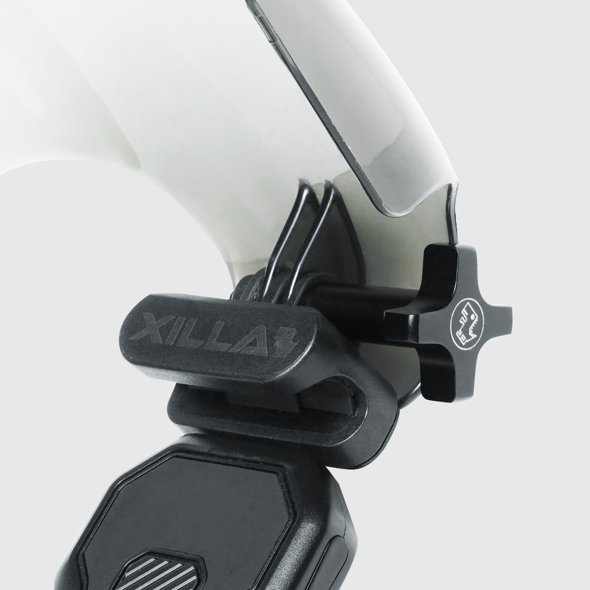 機車通用型配件｜手機架遮陽罩鋁合金造型旋鈕