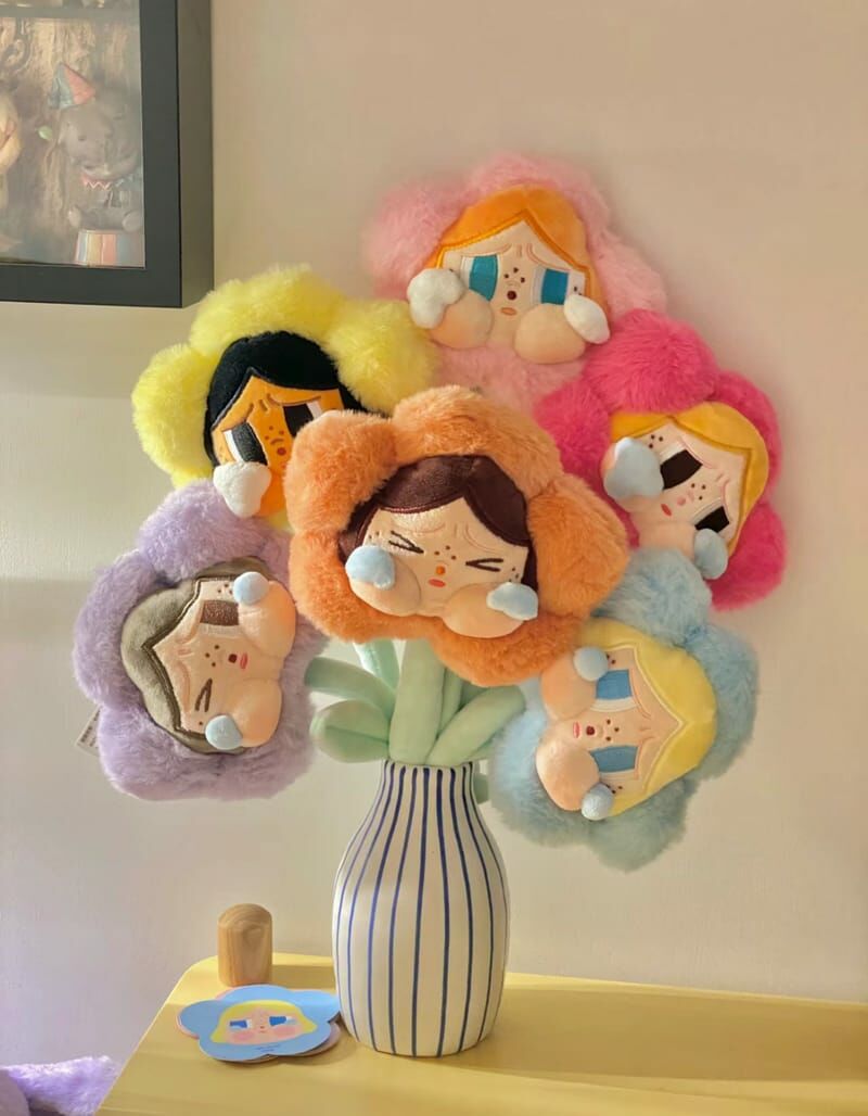 POPMART 泡泡瑪特 CRYBABY 哭娃 悲傷俱樂部 毛絨花朵款 盲盒 6+1款 畢業禮物 送禮