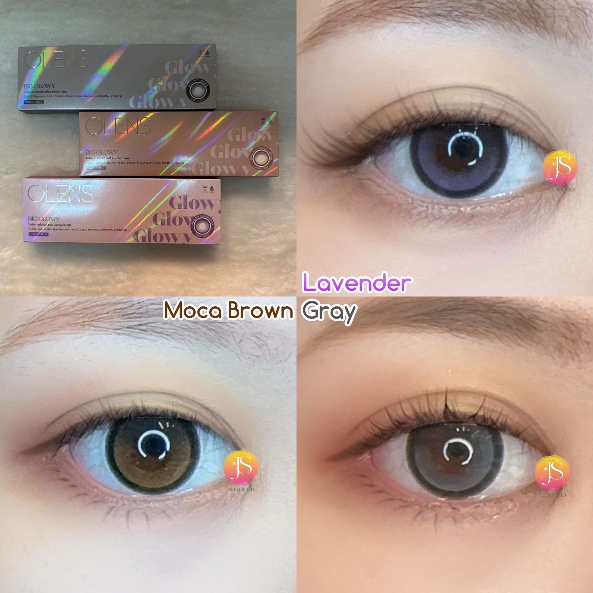 OLENS Big Glowy 1 day (Gray)(10片)