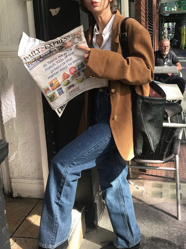 ᴷᴼᴿᴱᴬ 🇰🇷The Barnet時尚優雅金扣西裝外套