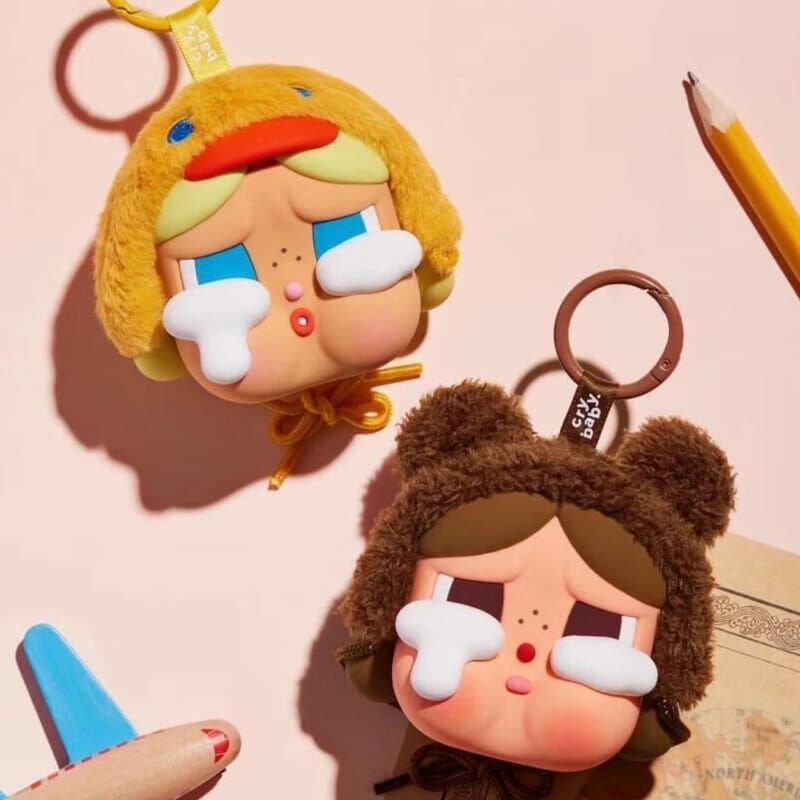 POP MART 泡泡瑪特 CRYBABY CRAING AGAIN EARPHONE BAG 眼淚工廠系列 哭娃 耳機包 零錢小包 吊飾
