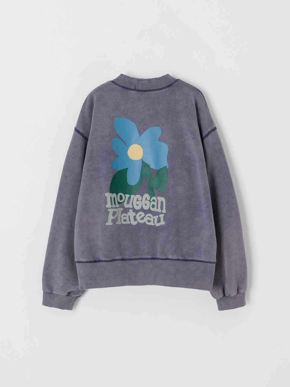 PLATEAU X mouggan 仿舊水洗開襟衫