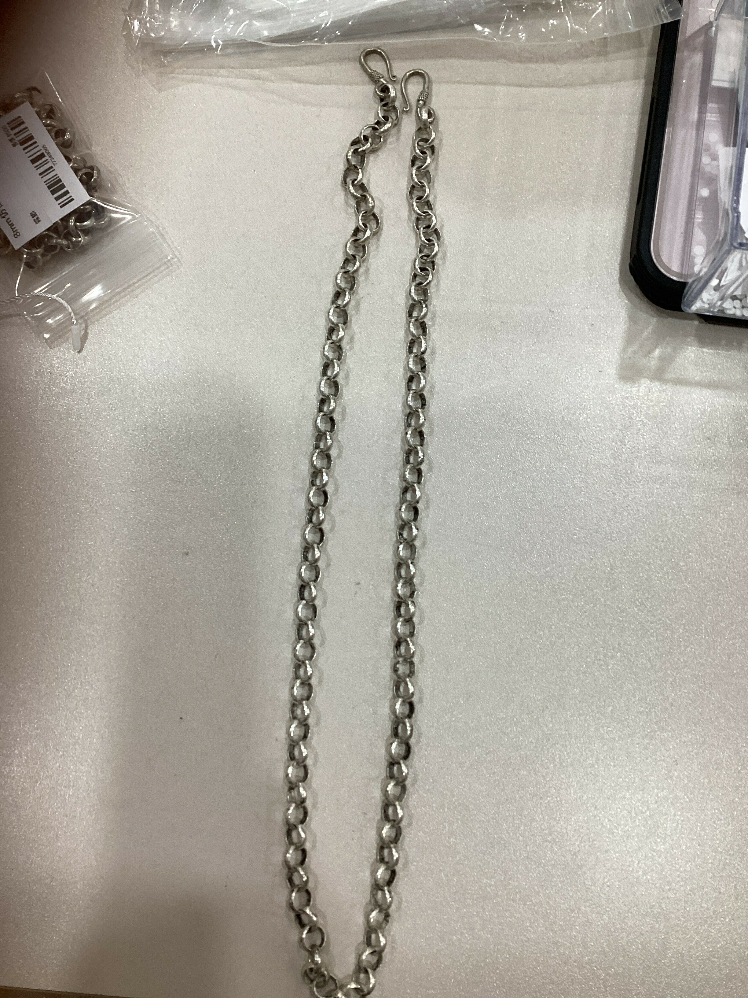 8mm仿古鏈條項鍊60cm