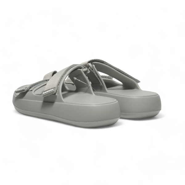 KANGOL 涼拖鞋 灰色 魔鬼氈 厚底拖鞋 中性 6455162171