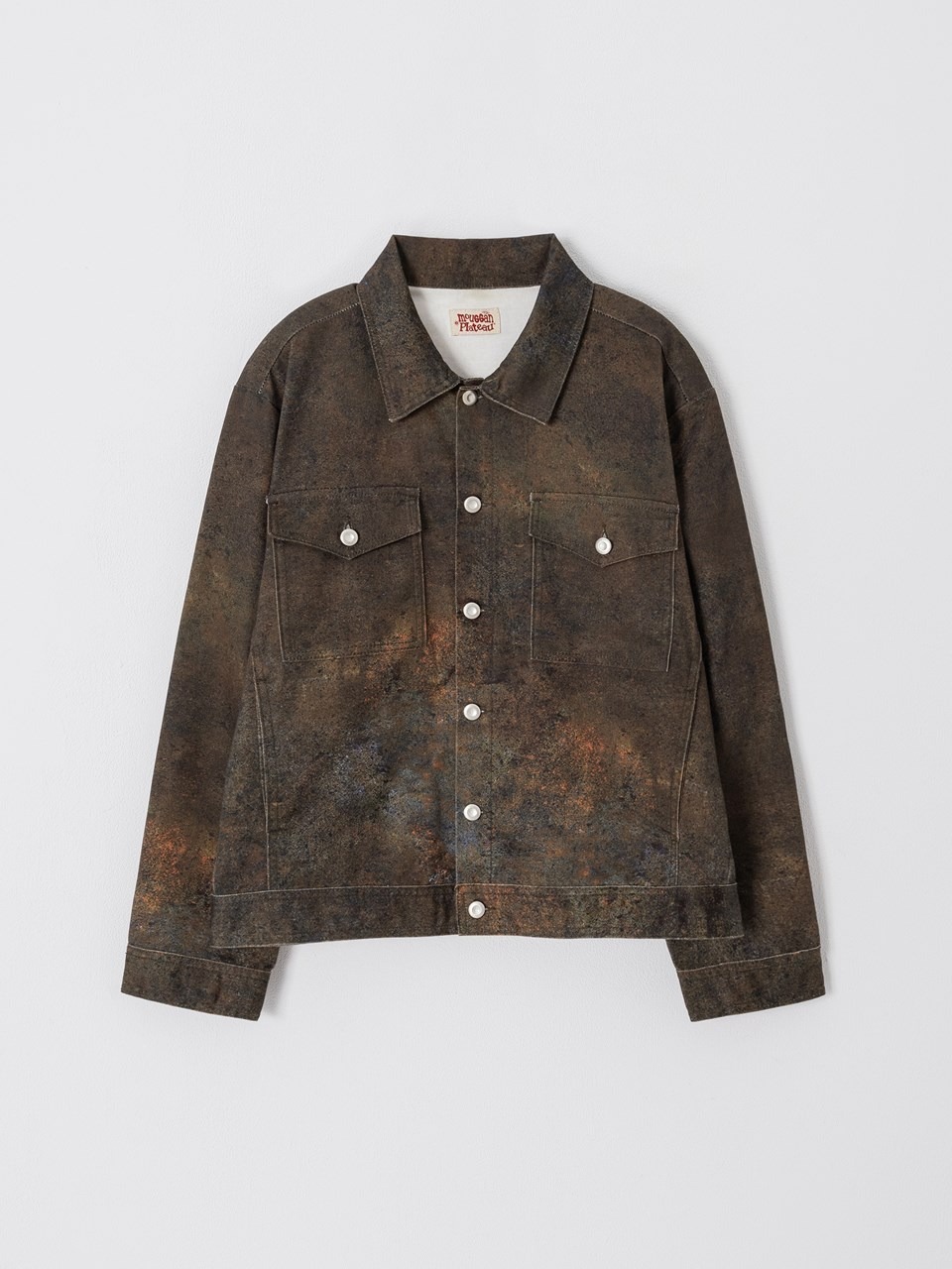 PLATEAU X mouggan 鐵鏽印刷外套