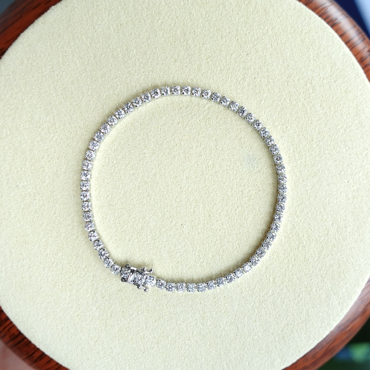 18K金混身鑽石軟手鏈 (2.2mm)