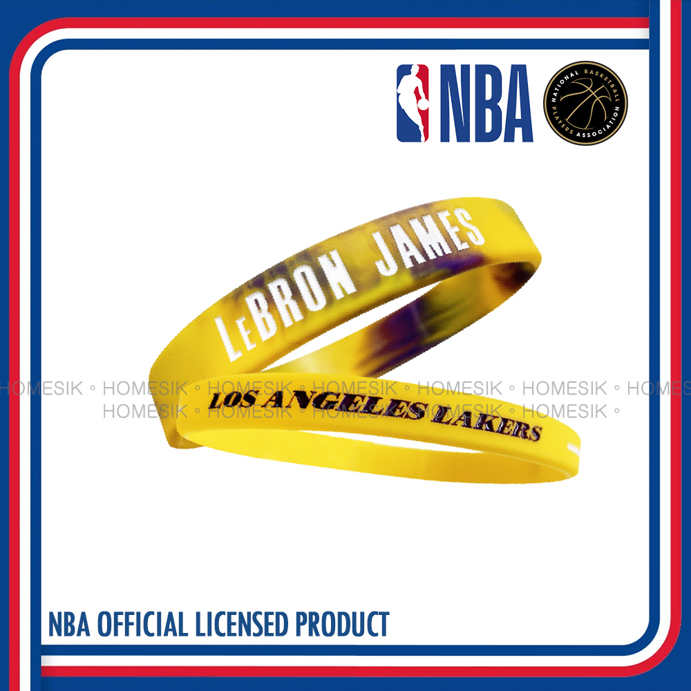 LeBron James 迷彩矽膠手環 (2條裝) 洛杉磯湖人 邦·占士