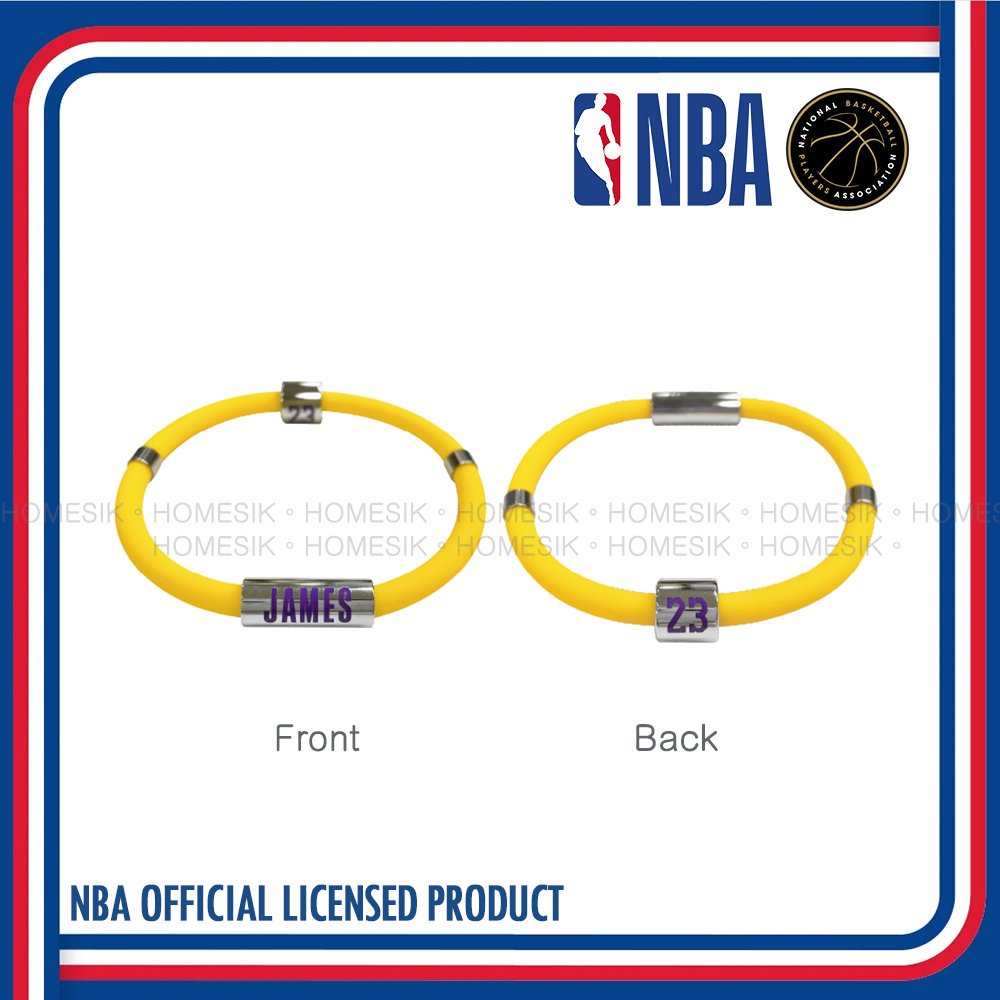 LeBron James 磁吸矽膠手環 洛杉磯湖人 勒邦·占士