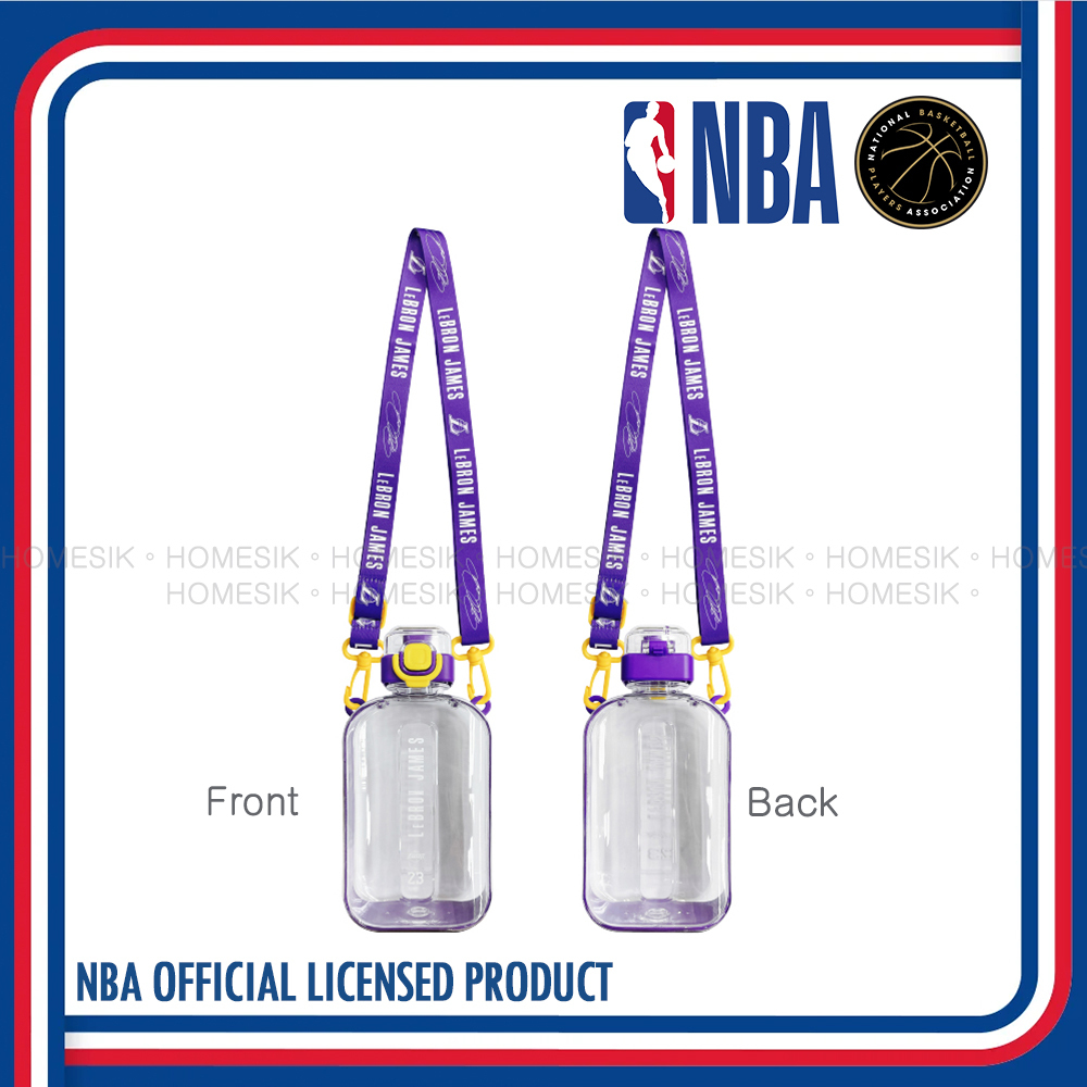 LeBron James 透明水壺連揹帶 (750毫升) 洛杉磯湖人 勒邦·占士