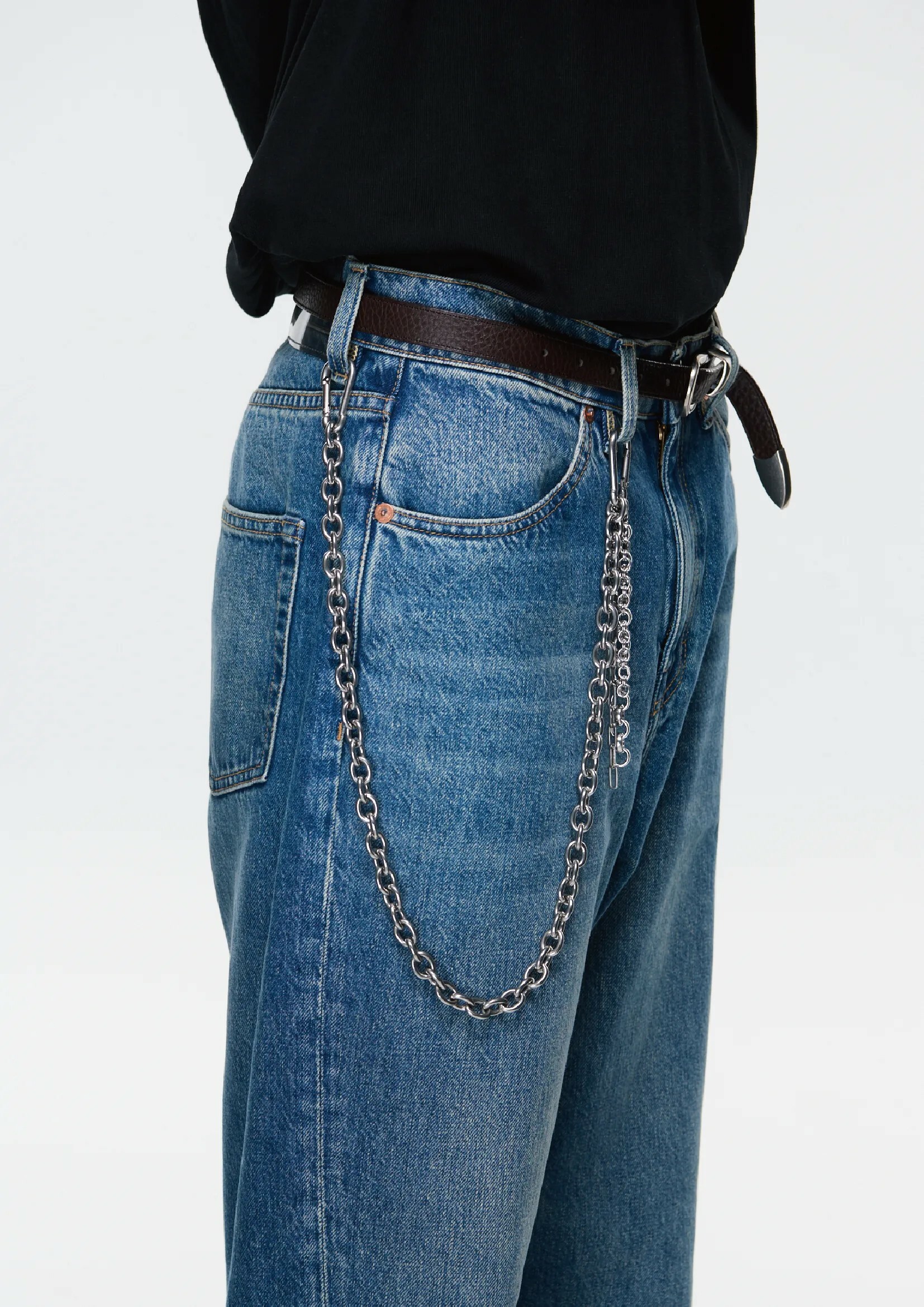 MIXTURE MTC02 流蘇 綴飾 實心 蛋型圈 純鋼 褲鏈