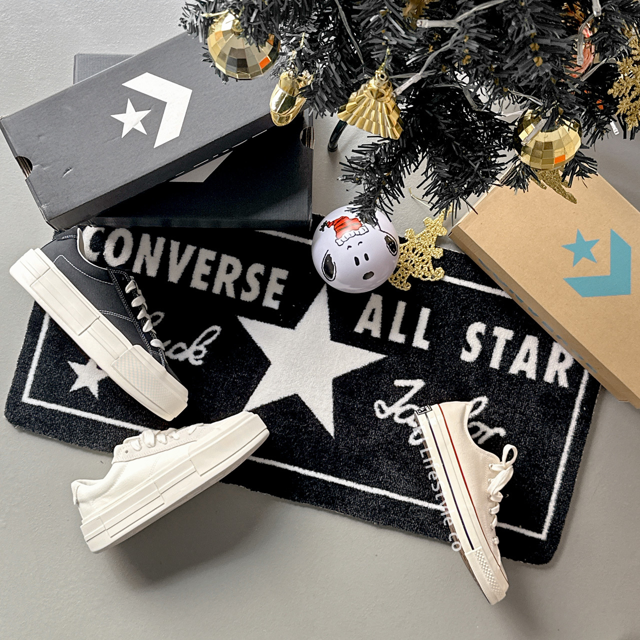 CONVERSE ALLSTAR 復古地毯 黑白 居家系列 室內地墊 / 現貨