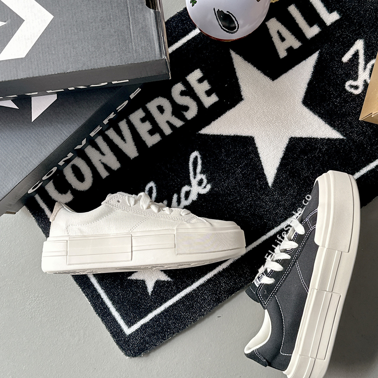 CONVERSE ALLSTAR 復古地毯 黑白 居家系列 室內地墊 / 現貨