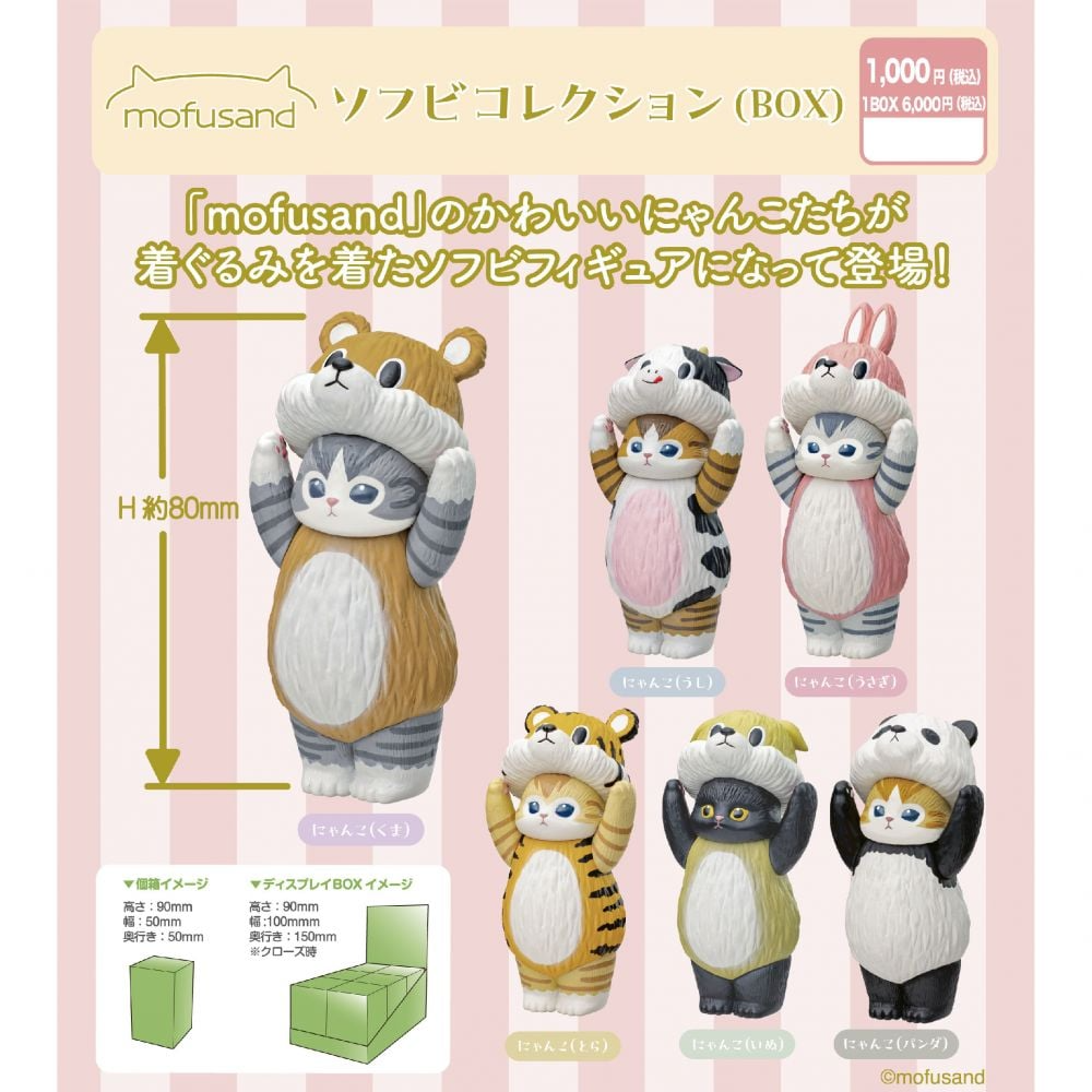 KITAN 代理版 盒玩 貓福珊迪 扮裝軟膠 全6種 隨機出貨