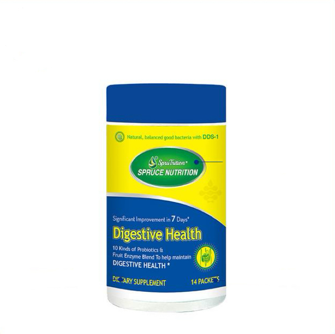 【 Spruce Nutrition 】雲杉新一代免幽健胃強益菌 全新升級 ｜DDS-1專利菌株 ｜10種益生菌&果物酶 ｜高含量活菌｜加倍呵護 ｜ 14條/桶 （美國原裝行貨）美國雲杉SPRUCE