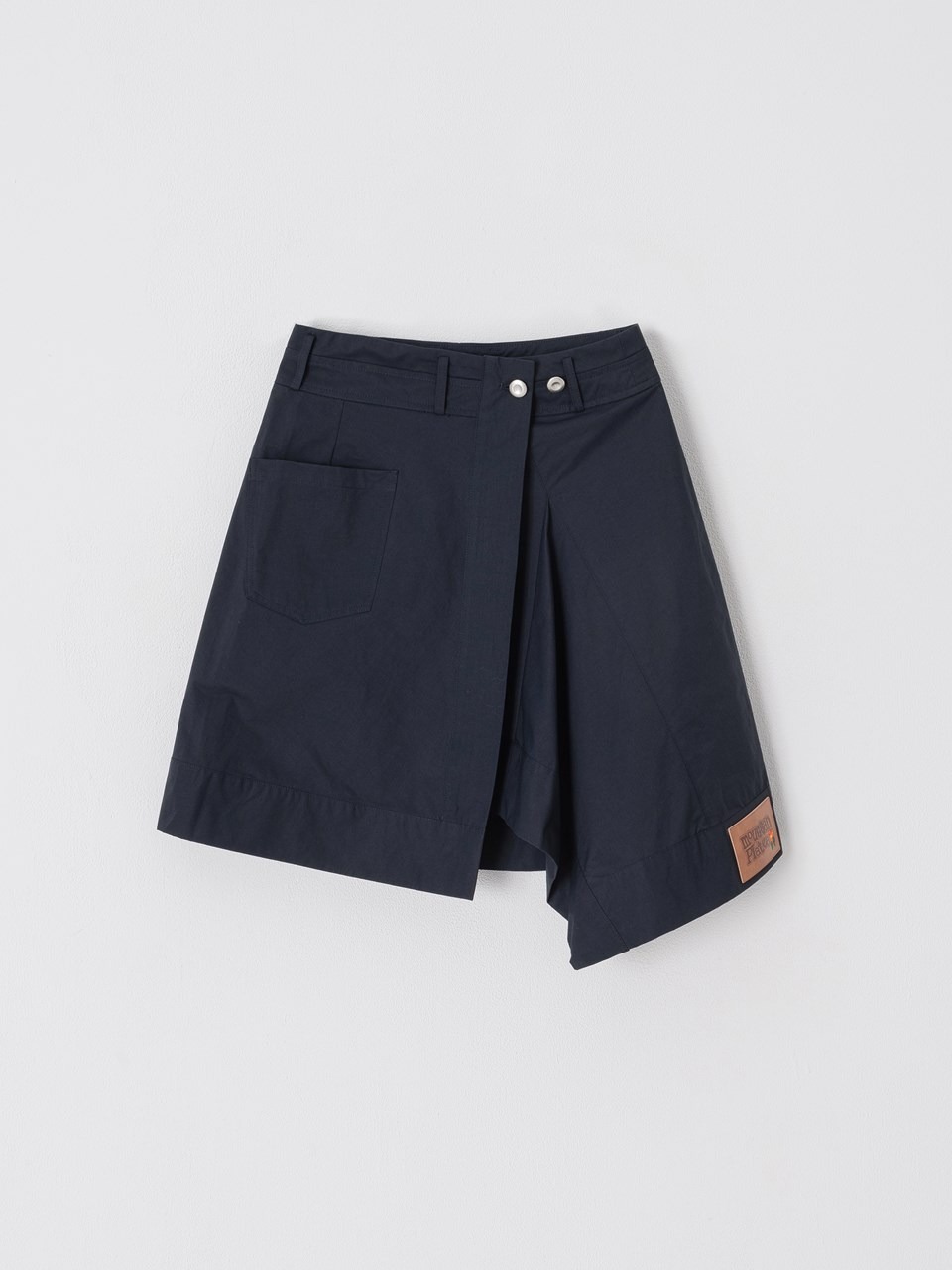 PLATEAU X mouggan 不對稱圍裹裙片