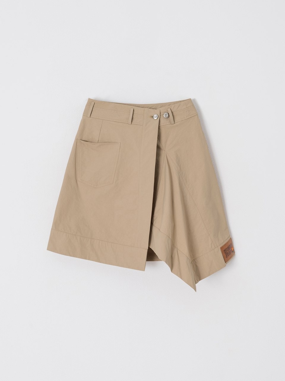 PLATEAU X mouggan 不對稱圍裹裙片