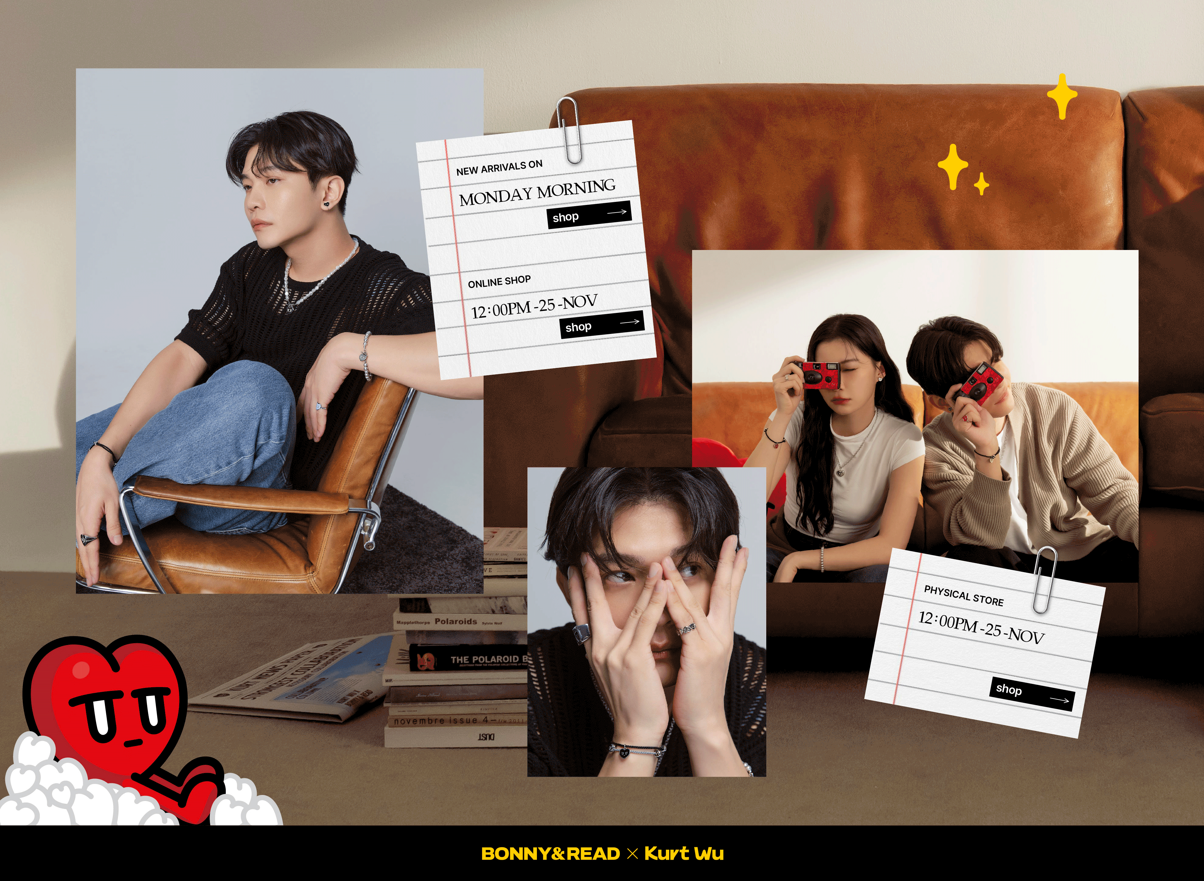 台灣插畫藝術家 Kurt Wu X BONNY&READ-全新聯名飾品企劃