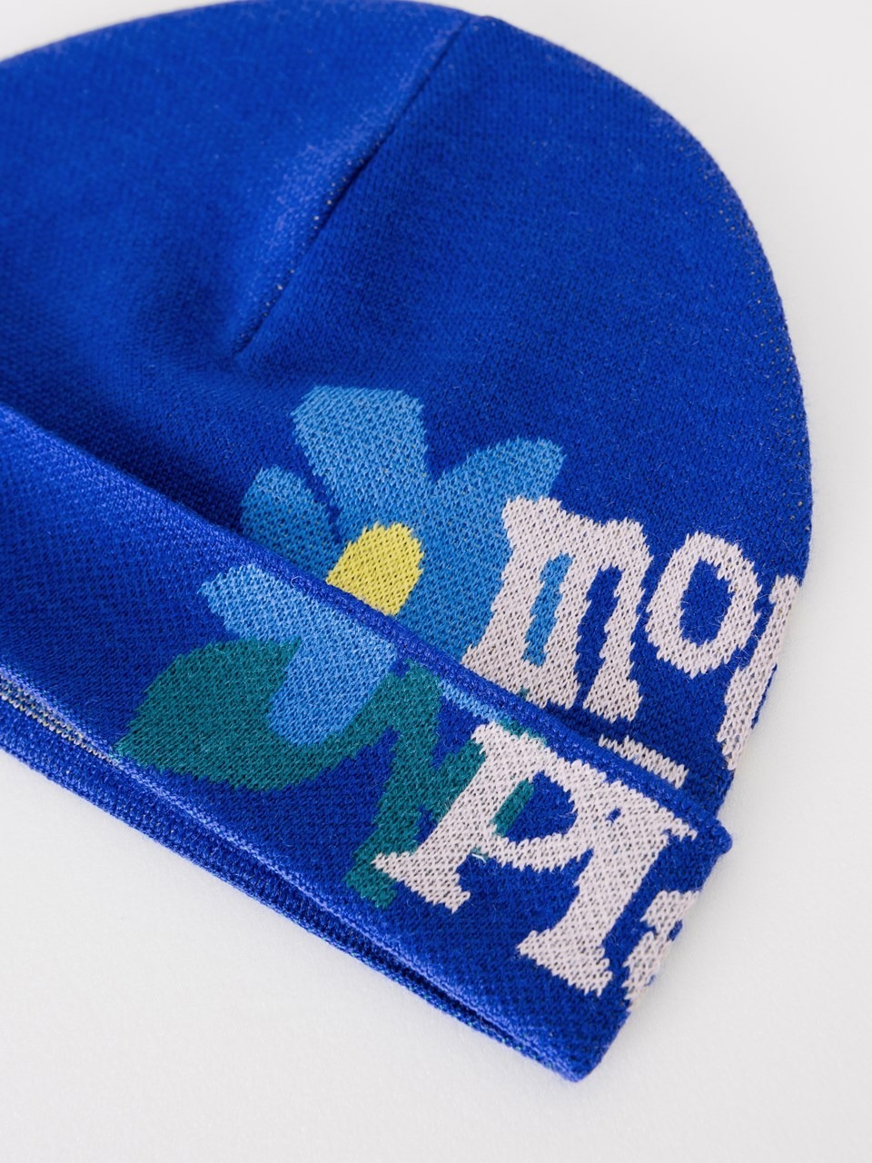 PLATEAU X mouggan 絲光羊毛LOGO針織帽