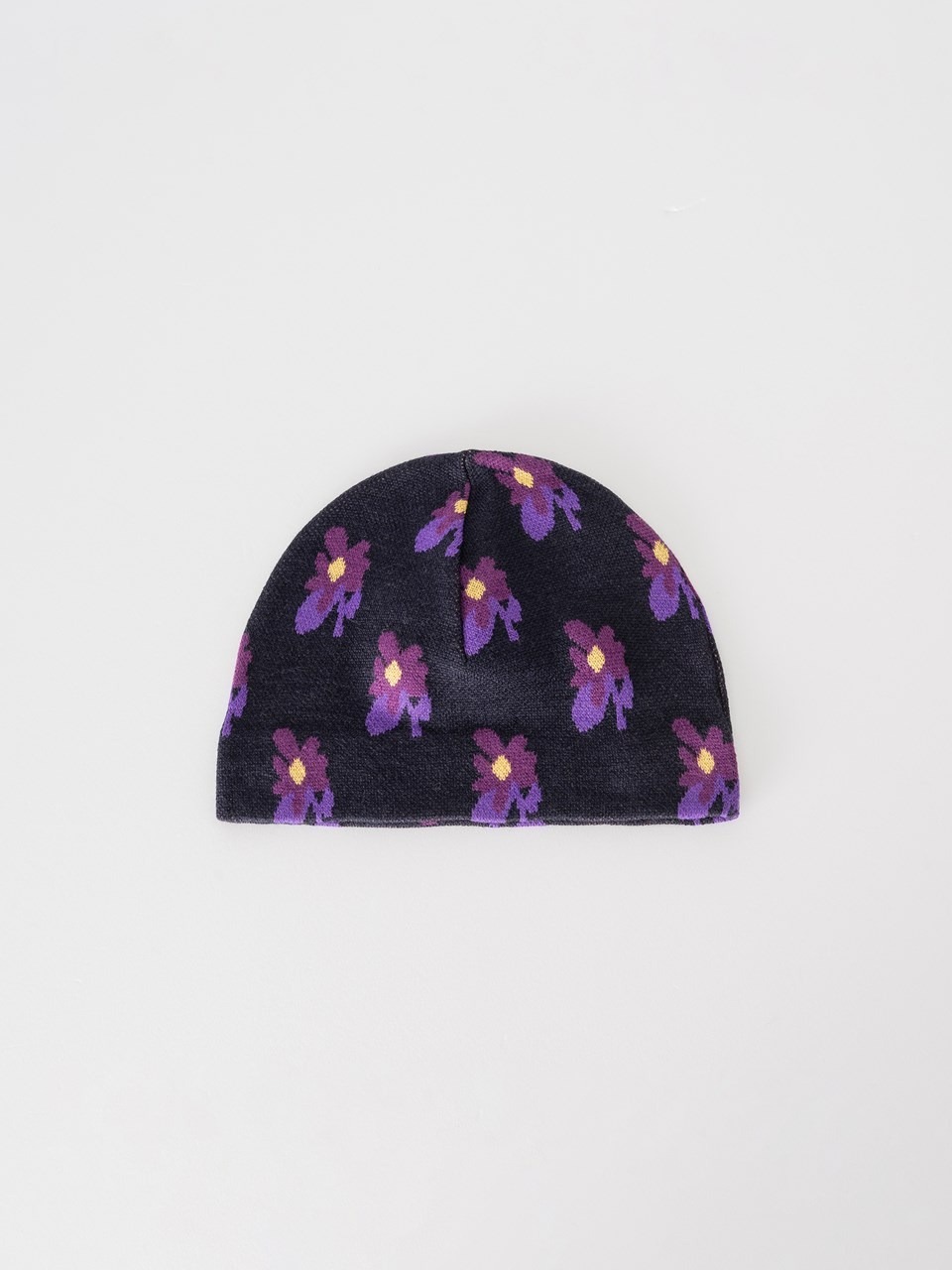 PLATEAU X mouggan 絲光羊毛小花針織帽