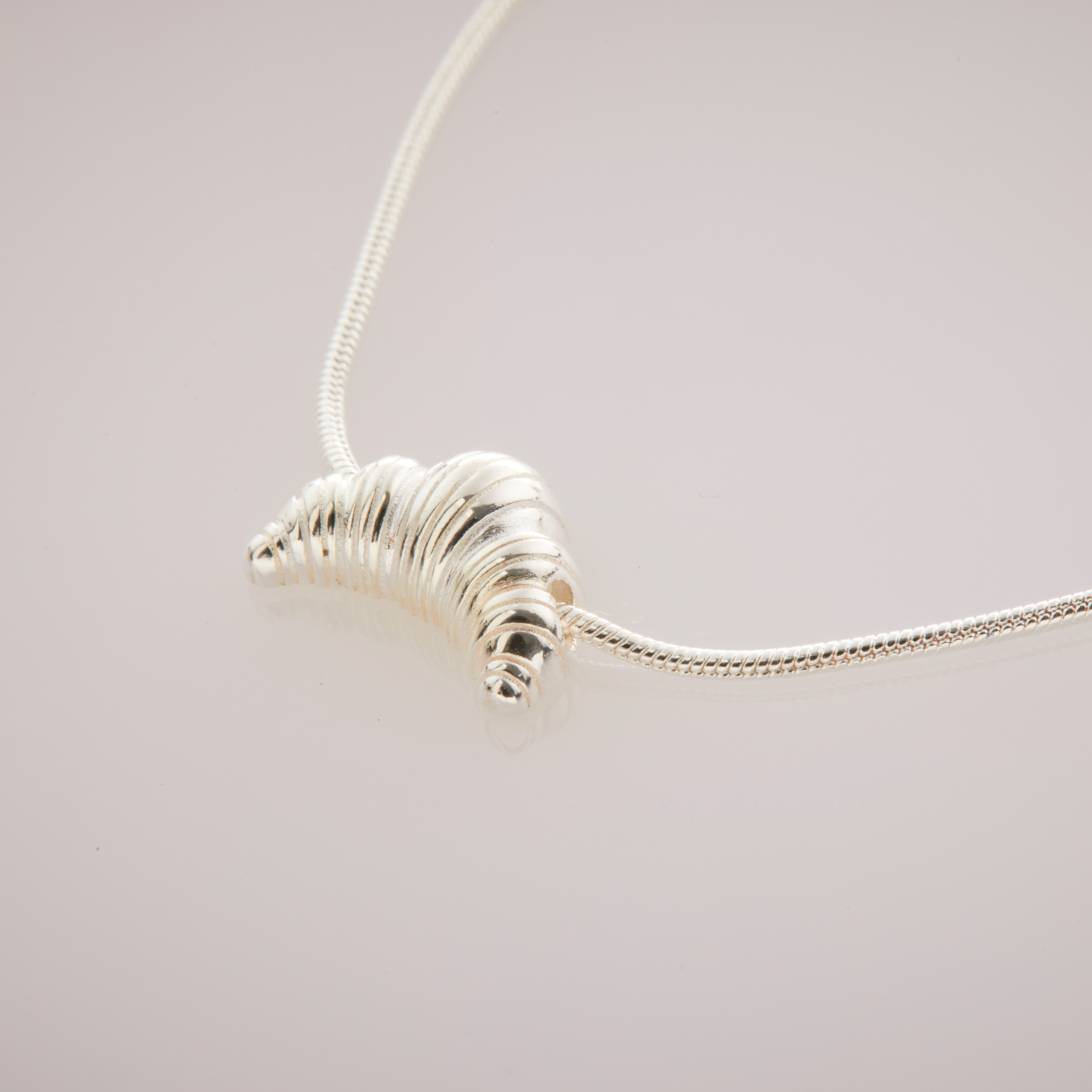 B350  |純銀牛角麵包手鍊