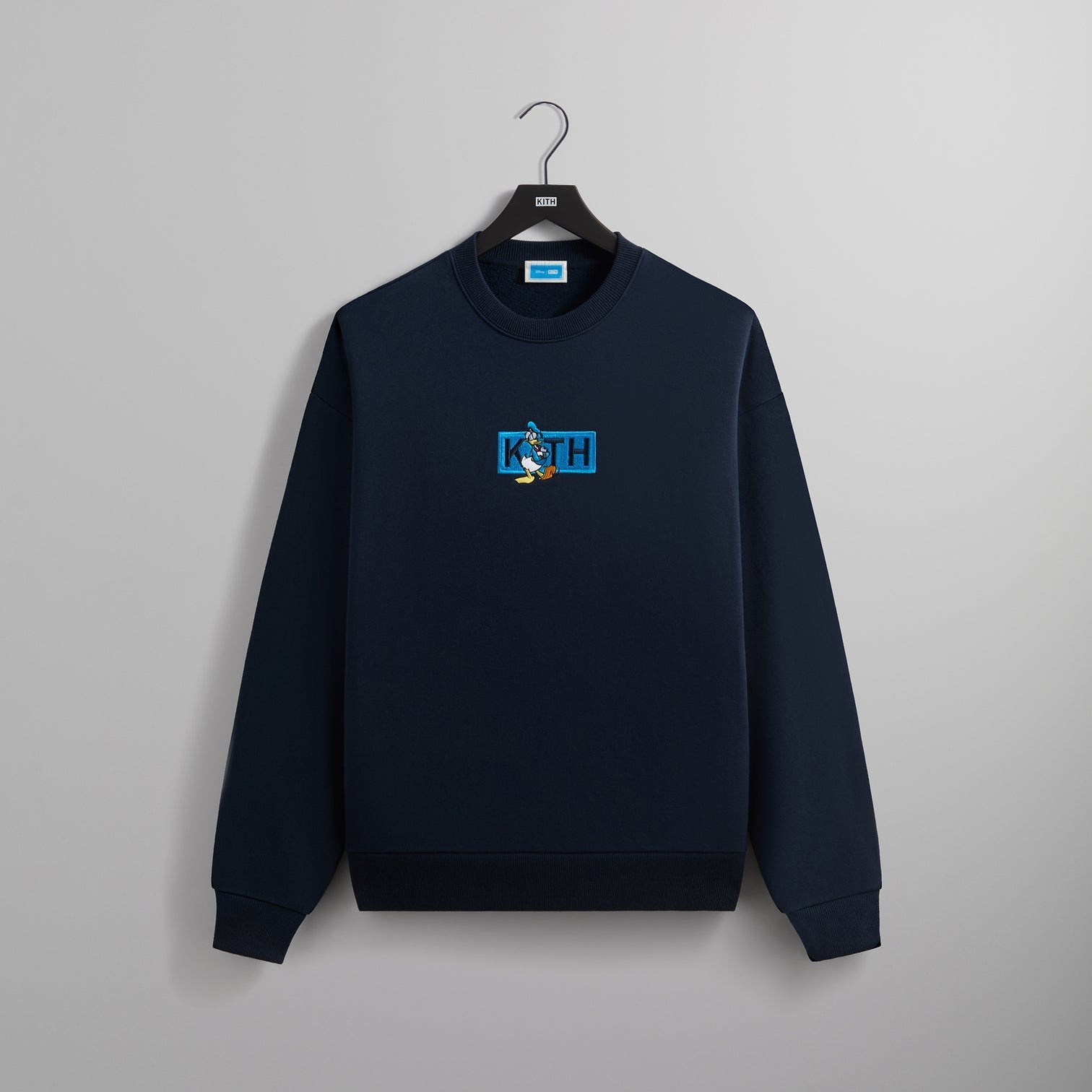2024AW Disney Kith for Donald Duck Vintage Nelson Crewneck 唐老鴨 BOX LOGO 復古 水洗 大學T 現貨 KHM033128