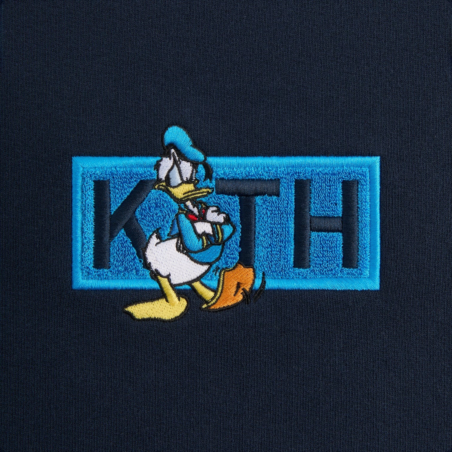 2024AW Disney Kith for Donald Duck Vintage Nelson Crewneck 唐老鴨 BOX LOGO 復古 水洗 大學T 現貨 KHM033128