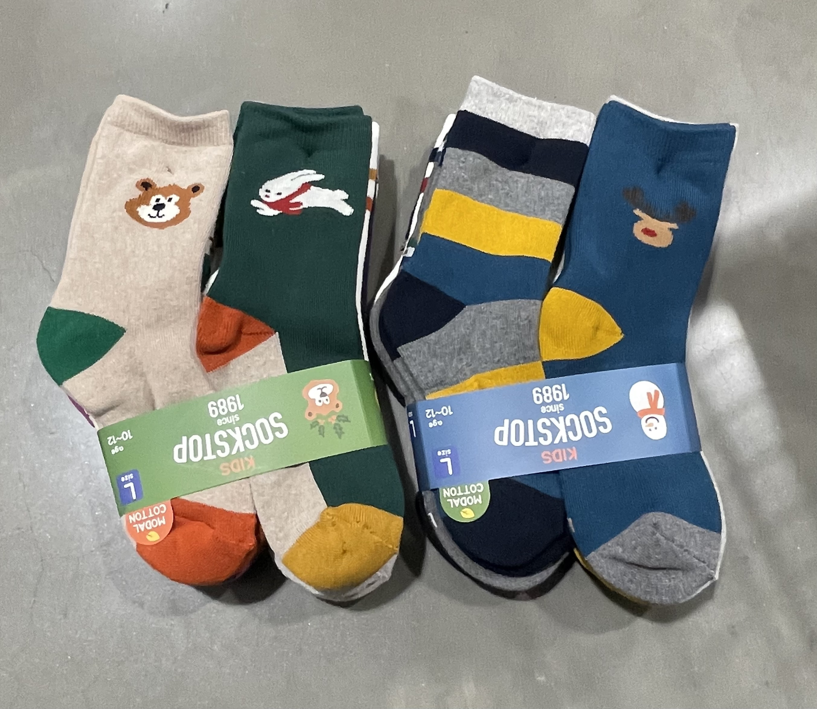 🇰🇷 莫代爾COTTON 加長卡通襪子 一套8對（K11 CO384）