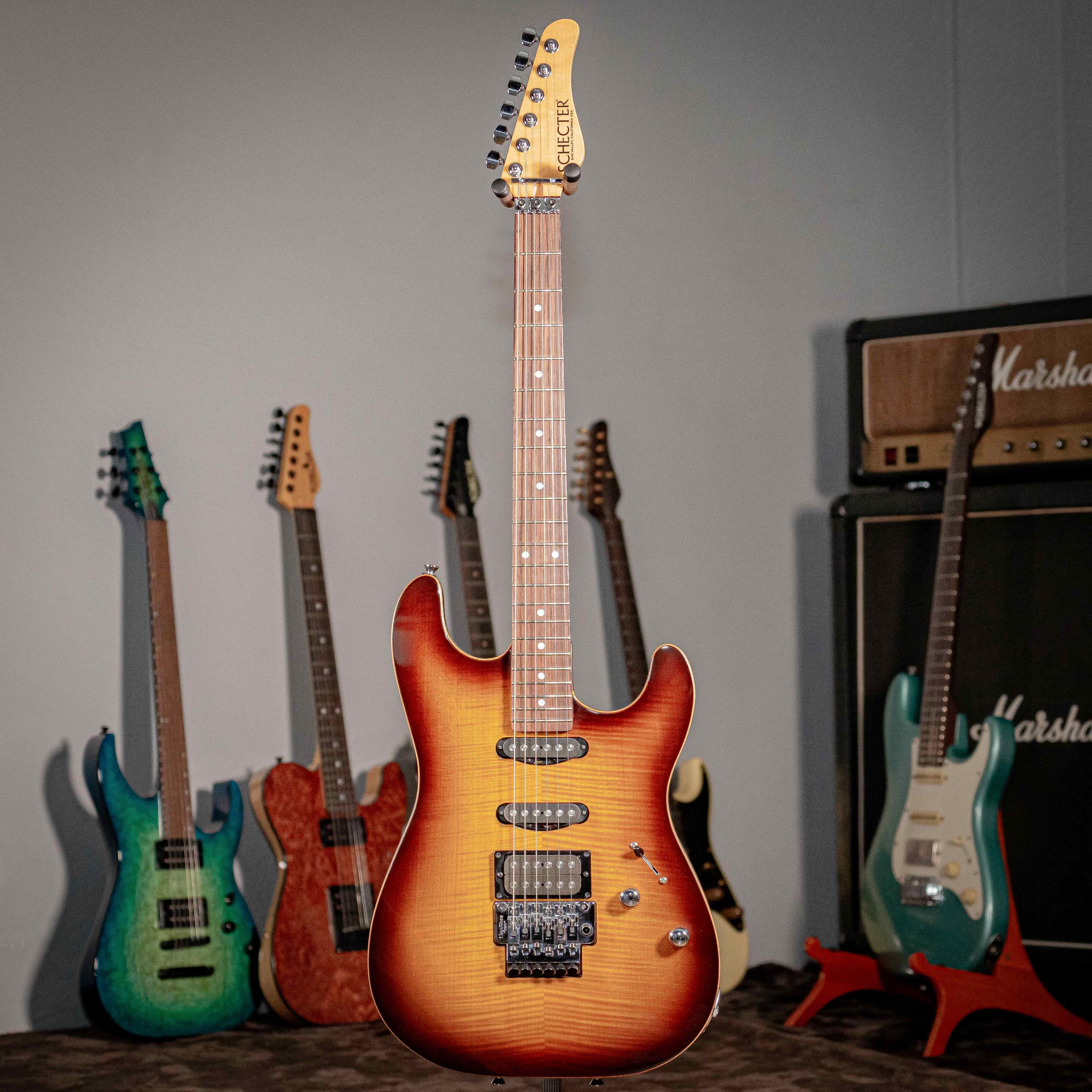 Schecter USA Custom CET Flame Maple 電吉他