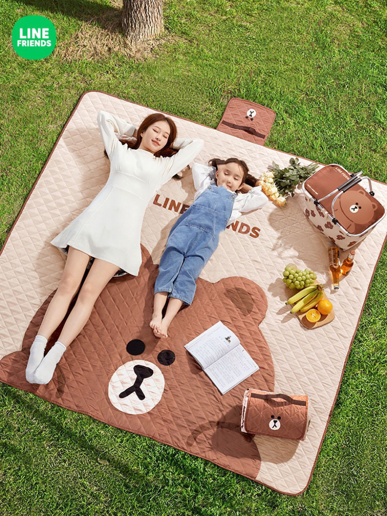 Line Friends 便㩦戶外野餐墊 -2401947