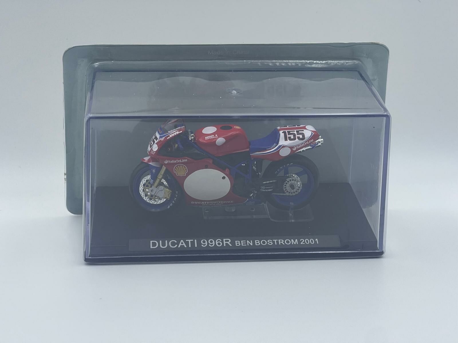 DEAGOSTINI 1/24 DUCATI 996R BEN BOSTROM 2001 #155