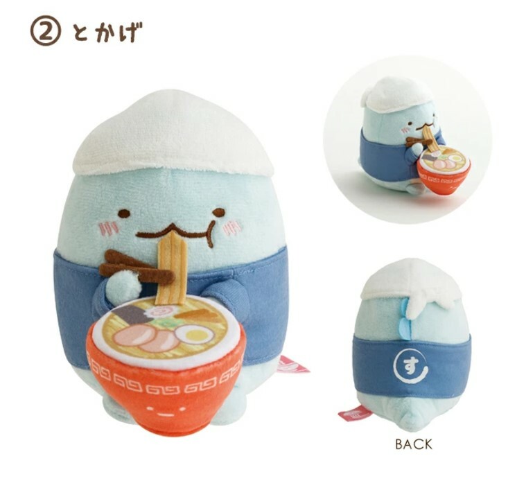 角落生物 食拉麵 拉麵恐龍 中公仔