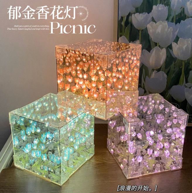 郁金香小夜灯20朵花