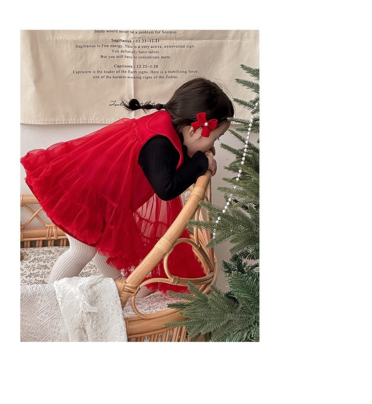 蝴蝶領柔紗洋裝