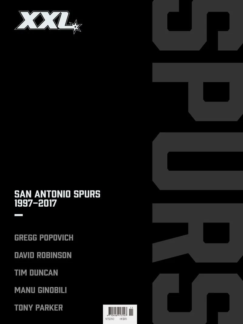 NBA雜誌 馬刺特刊 銀黑盛世 傳奇紀念特輯 11月號 XXL 351期 全新