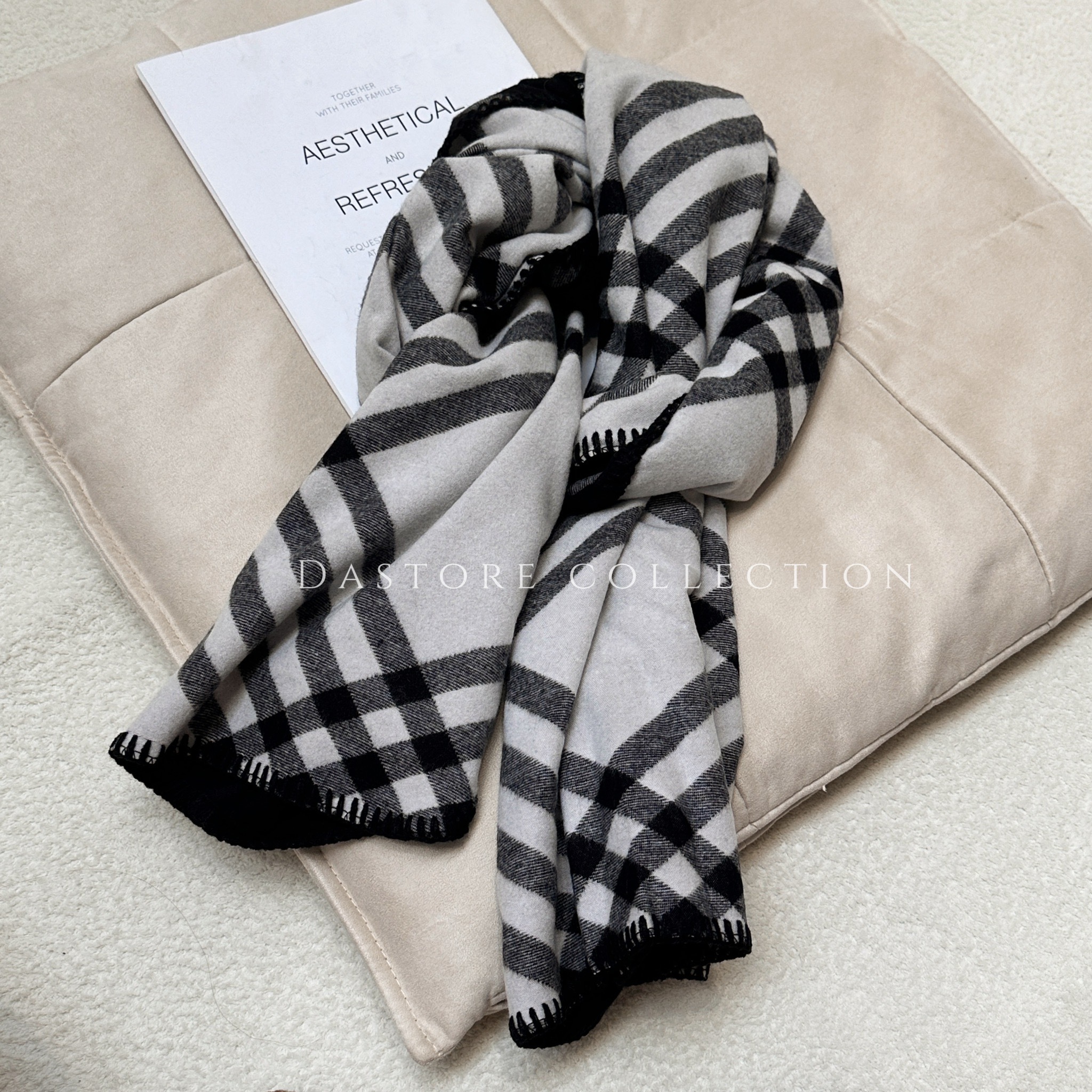 蘇格蘭格紋圍巾/三色