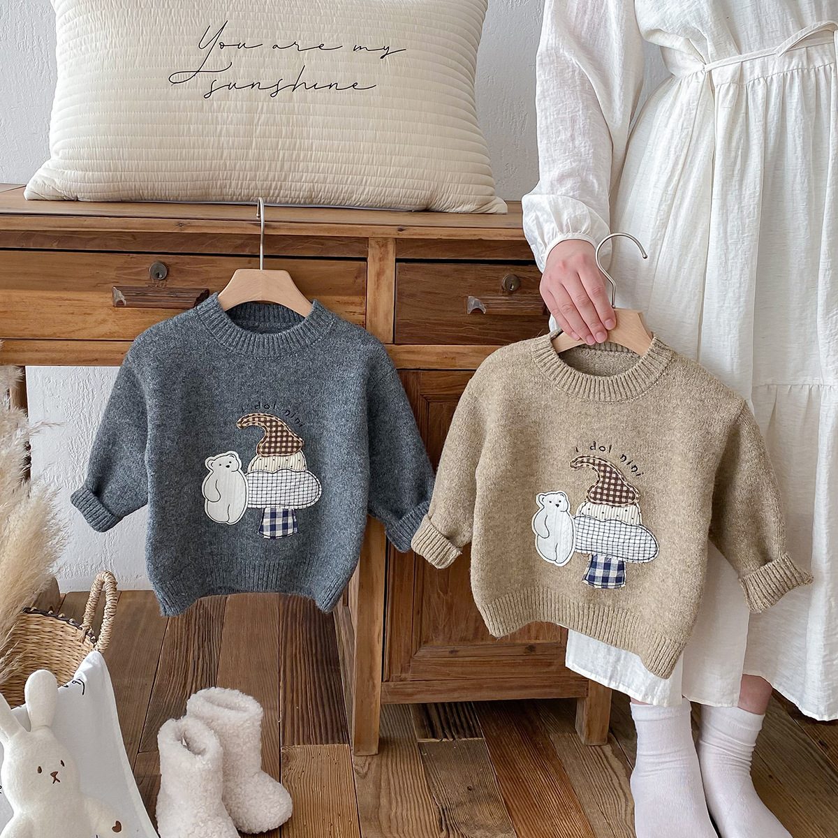 日系聖誕樹娃娃針織毛衣