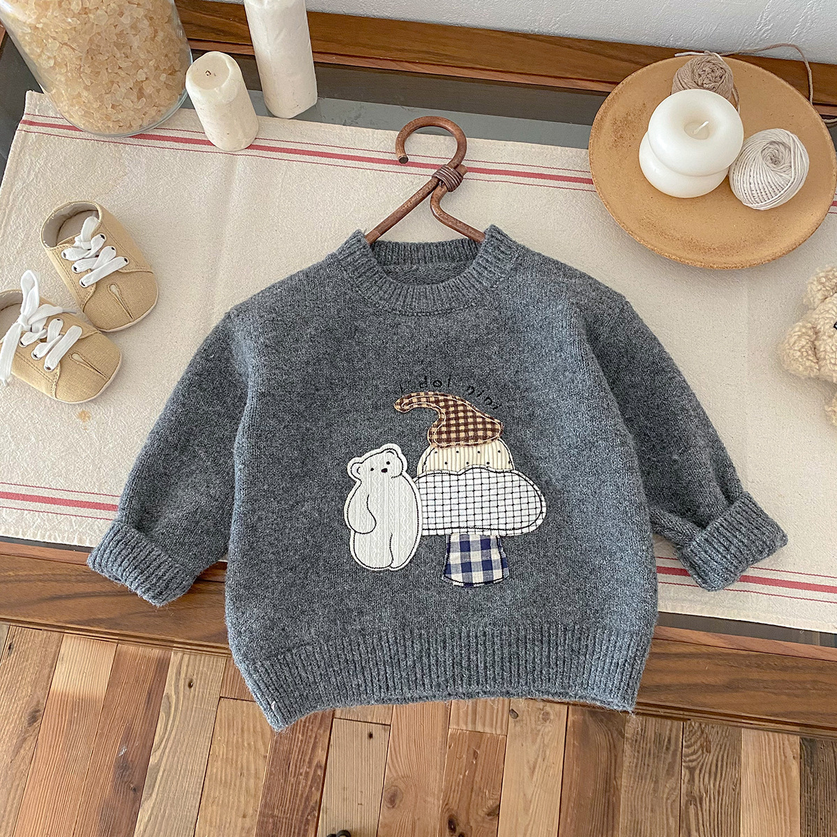 日系聖誕樹娃娃針織毛衣