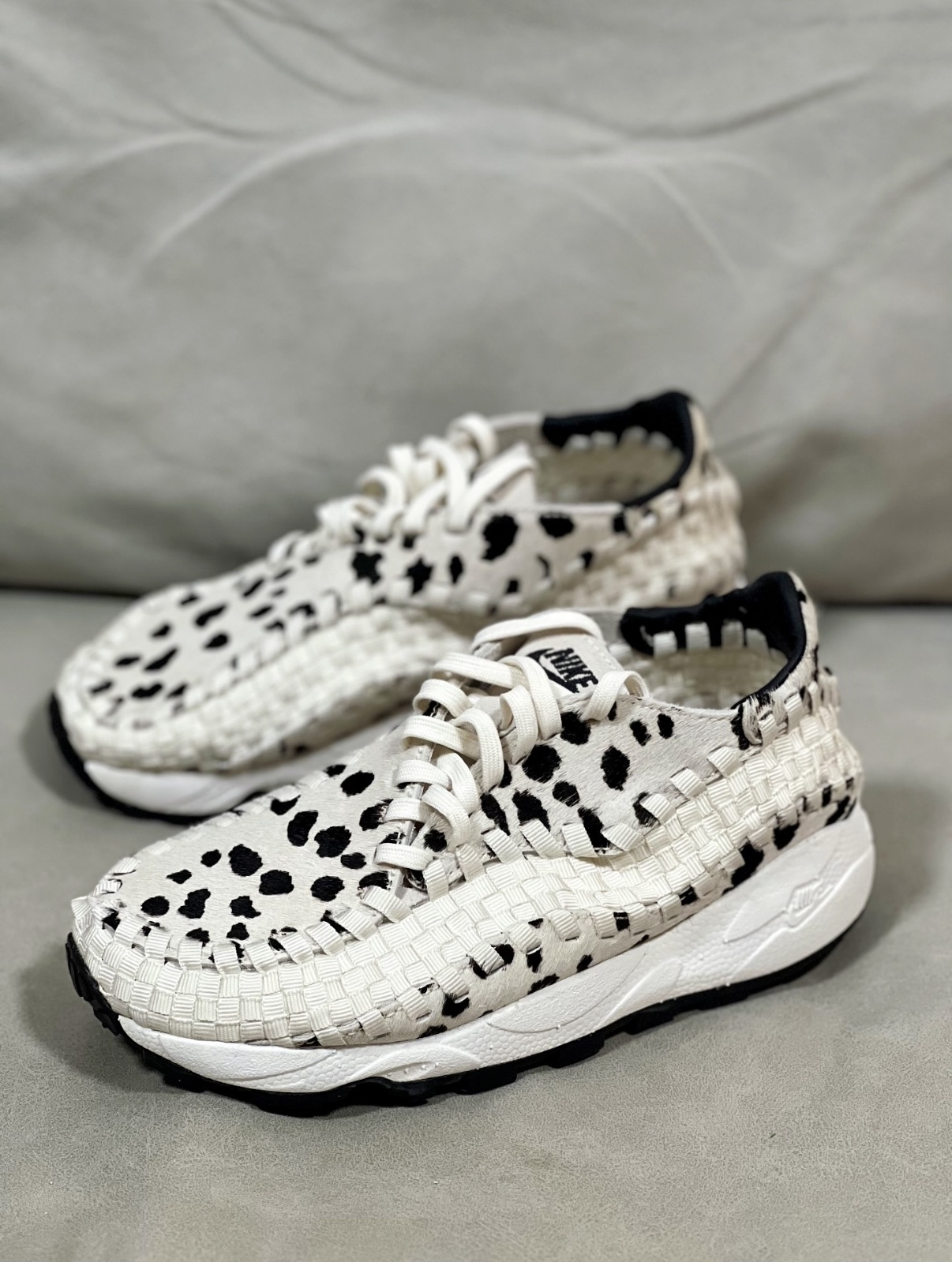 Nike Footscape Woven 乳牛紋 白色 編織鞋 馬毛 復古 慢跑鞋 FB1959-102/預購