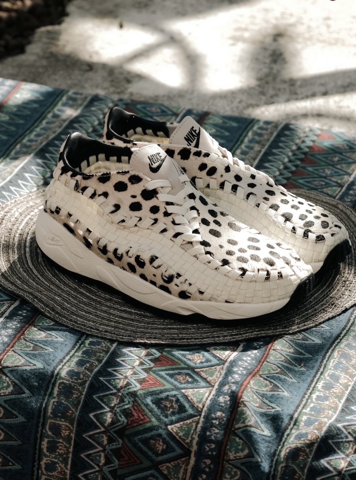 Nike Footscape Woven 乳牛紋 白色 編織鞋 馬毛 復古 慢跑鞋 FB1959-102/預購