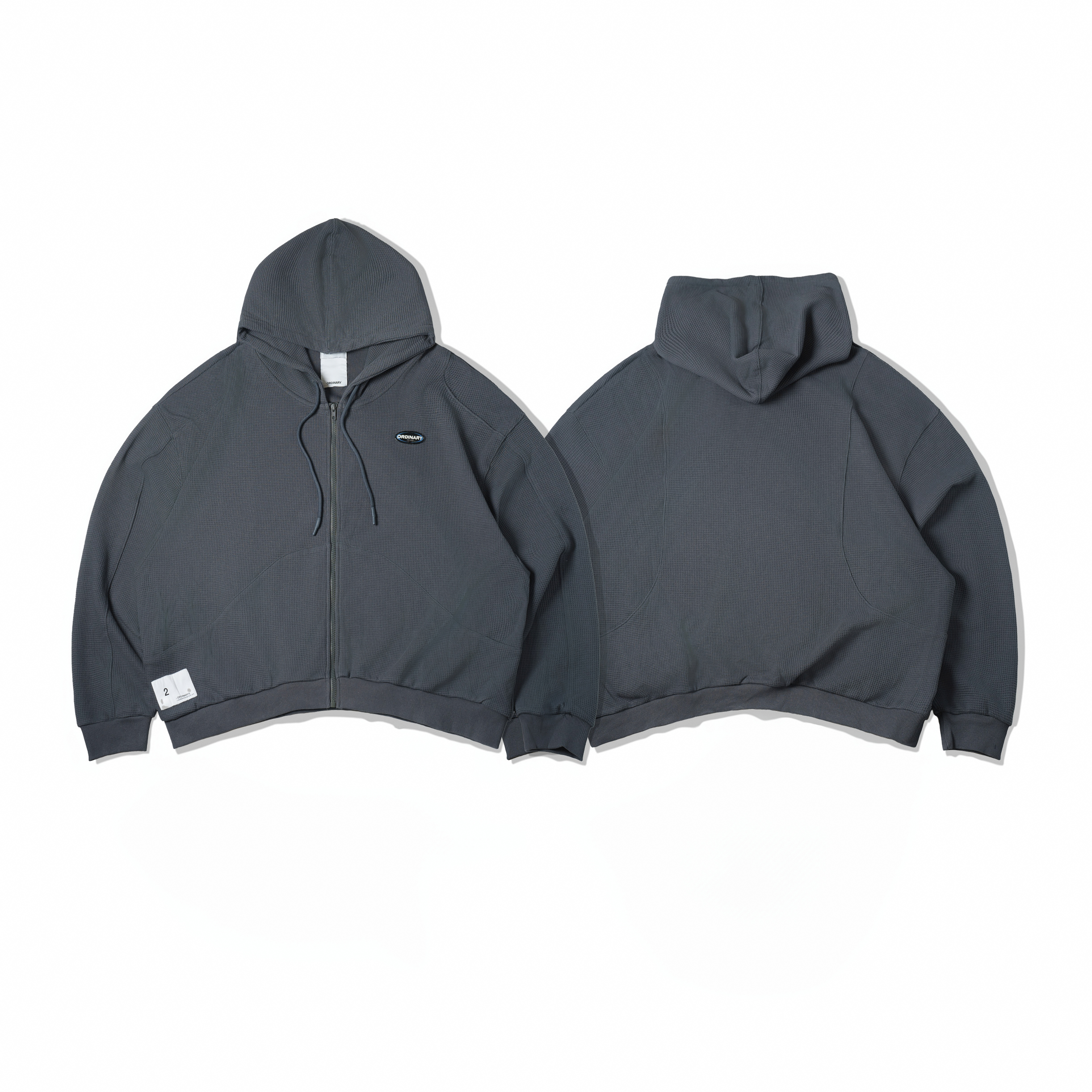 ORDINARY 重磅華服格短版帽拉外套