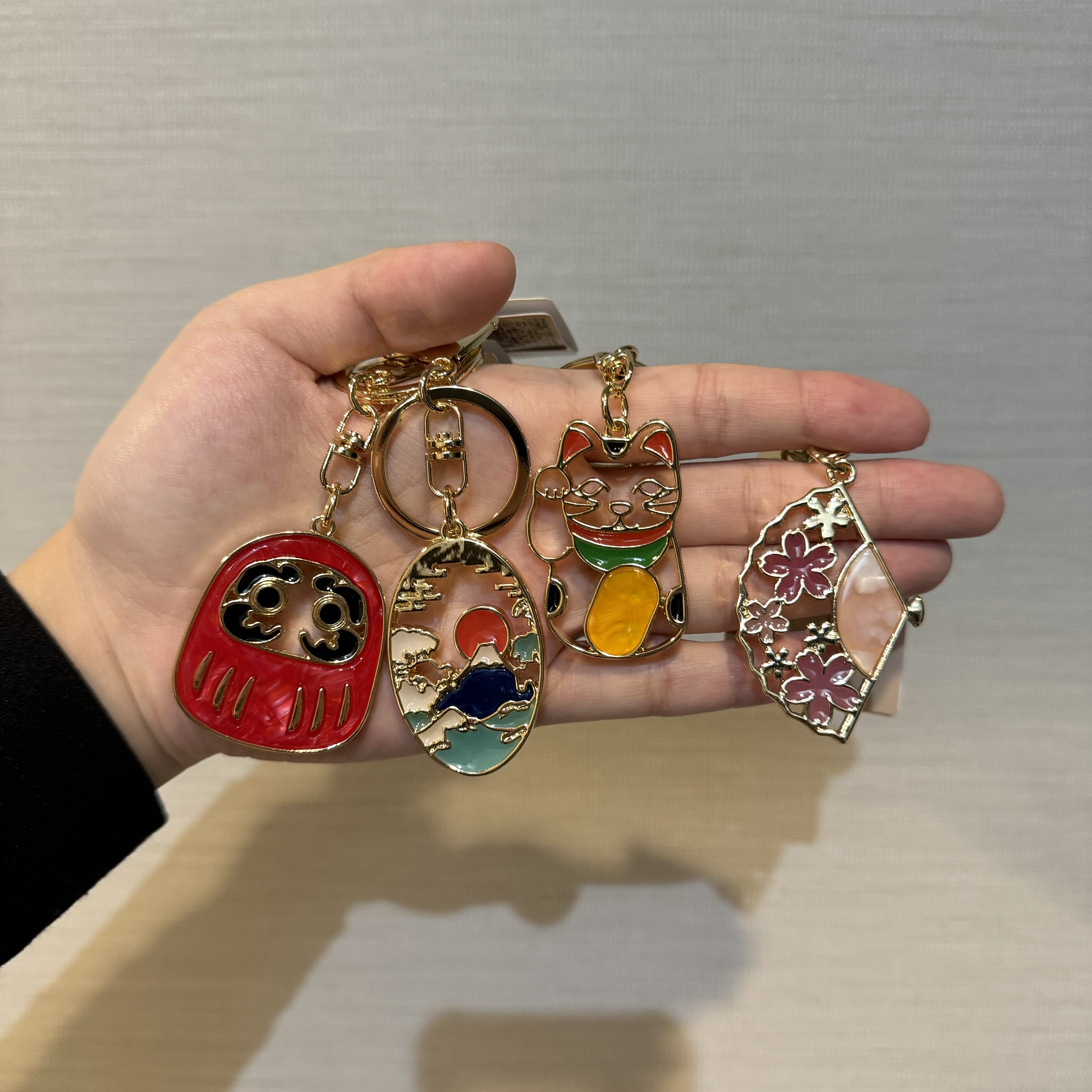 【超爆靚】JP 緣起物 雲石燙金匙扣 3152 3268 0042 3237 M011121