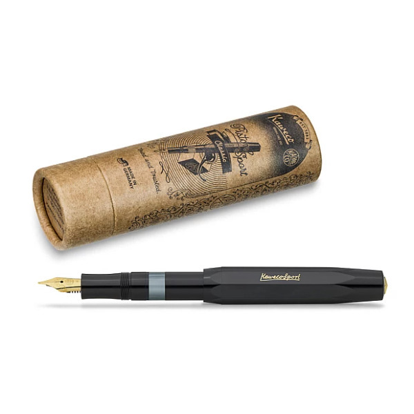 Kaweco Classic Sport 黑色 活塞上墨 短鋼筆 (ABS材質)｜德國KAWECO